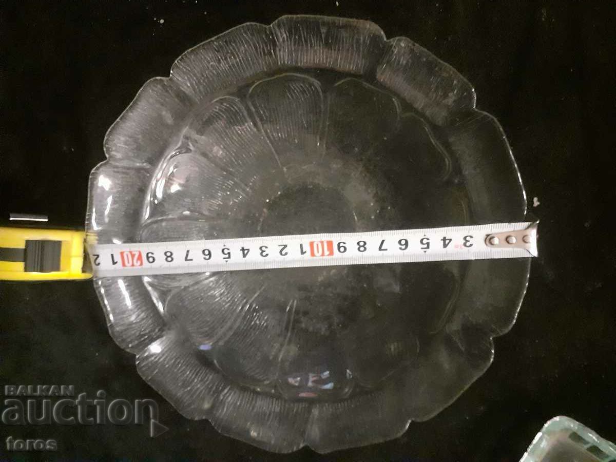 Lot bowl, structure, tray, glassware - 6 Lot bowl, structure, tray, glassware - 6