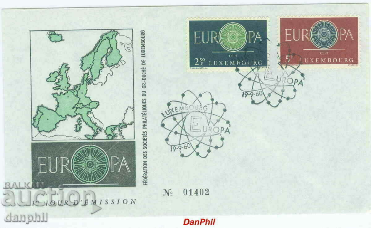 Luxemburg 1960 PPD/FDC Europa SEPT