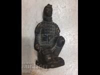 Old Chinese ceramic soldier, figurine, figure