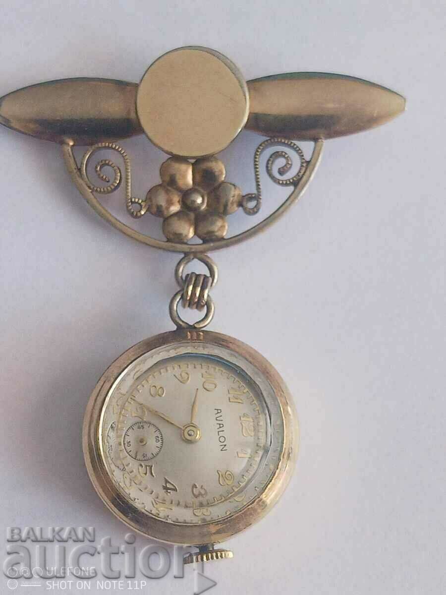 Vintage AVALON gold-plated women's watch 1930 from America Vintage AVALON gold-plated women's watch 1930 from America