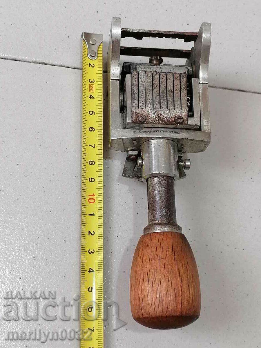 Auction  An old stamp with rotating digits