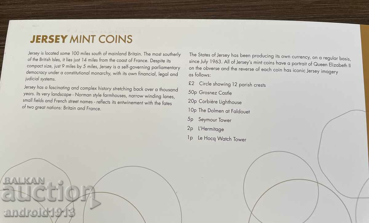 Auction JERSEY - COMPLETE SET 7 COINS, UNC Auction JERSEY - COMPLETE SET 7 COINS, UNC