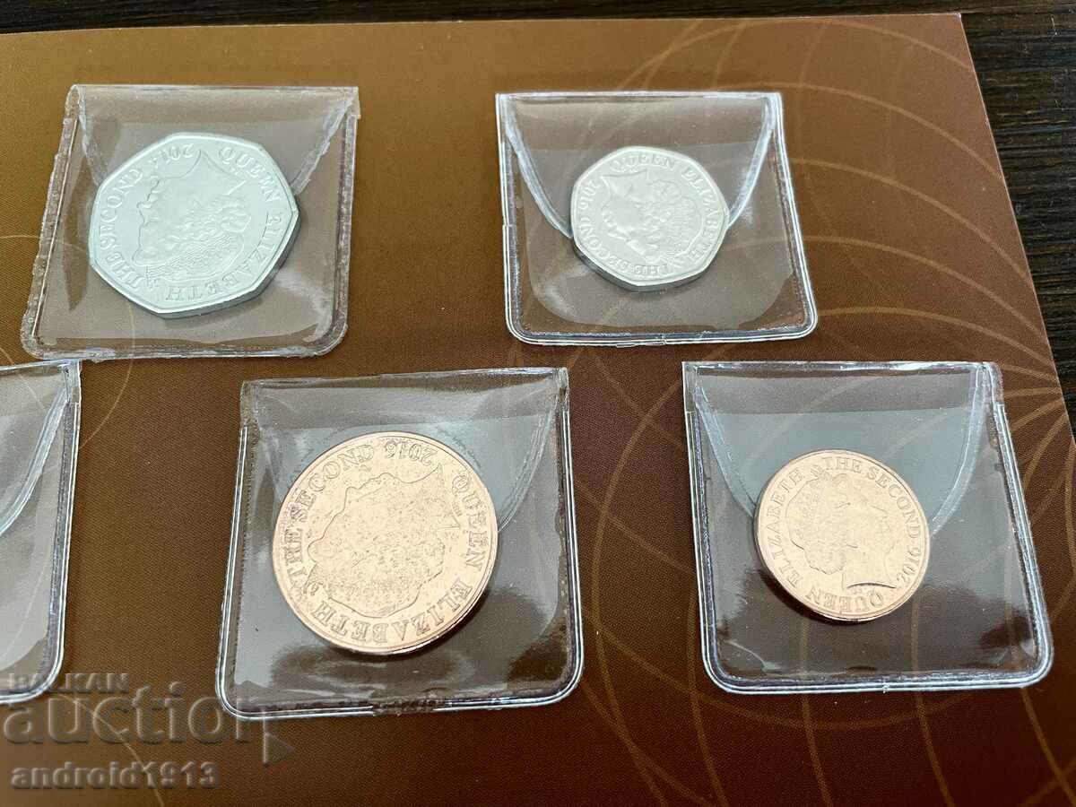 JERSEY - COMPLETE SET 7 COINS, UNC - 5 JERSEY - COMPLETE SET 7 COINS, UNC - 5