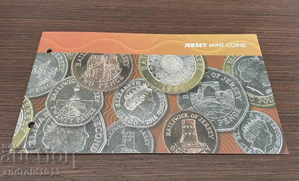 JERSEY - COMPLETE SET 7 COINS, UNC
