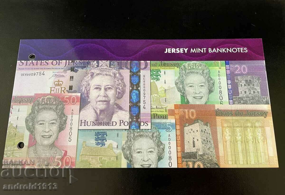 JERSEY - 100 LIBRE 2012, P-37, UNC, FOLDER, ANIVERSARIE cu preț € 199.98 | 391.13 BGN