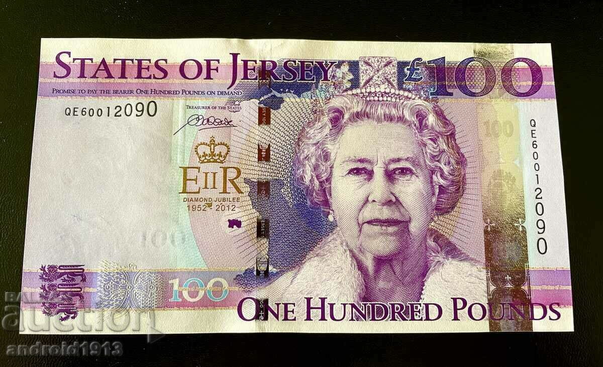 Delivery of JERSEY - 100 POUNDS 2012, P-37, UNC, FOLDER, ANNIVERSARY Delivery of JERSEY - 100 POUNDS 2012, P-37, UNC, FOLDER, ANNIVERSARY
