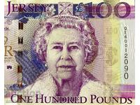 JERSEY - 100 £ 2012, P-37, UNC, FOLDER, ANNIVERSARY