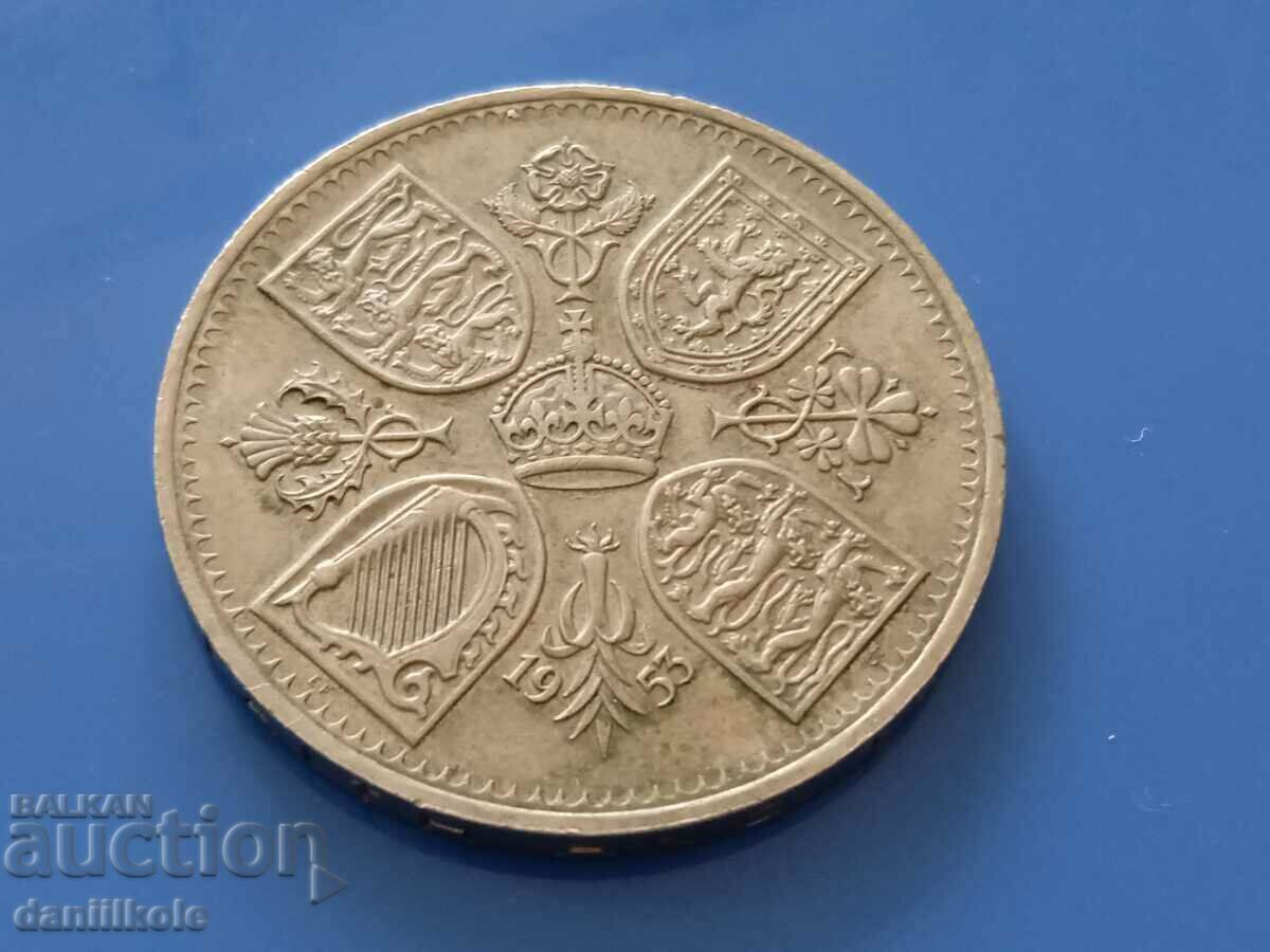 *$*Y*$* 5 ШИЛИНГА 1953 - КОРОНАЦИЯТА НА ЕЛИЗАБЕТ II *$*Y*$* - 5 *$*Y*$* 5 ШИЛИНГА 1953 - КОРОНАЦИЯТА НА ЕЛИЗАБЕТ II *$*Y*$* - 5