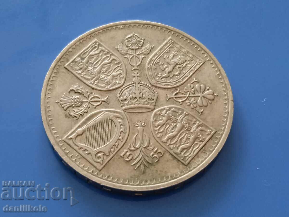 *$*Y*$* 5 ШИЛИНГА 1953 - КОРОНАЦИЯТА НА ЕЛИЗАБЕТ II *$*Y*$* - 6 *$*Y*$* 5 ШИЛИНГА 1953 - КОРОНАЦИЯТА НА ЕЛИЗАБЕТ II *$*Y*$* - 6