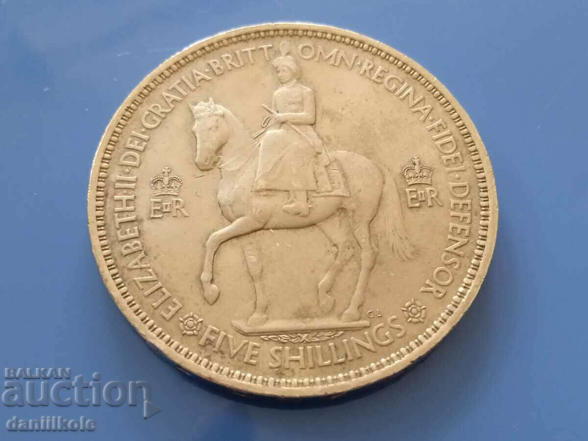 *$*Y*$* 5 ШИЛИНГА 1953 - КОРОНАЦИЯТА НА ЕЛИЗАБЕТ II *$*Y*$* *$*Y*$* 5 ШИЛИНГА 1953 - КОРОНАЦИЯТА НА ЕЛИЗАБЕТ II *$*Y*$*