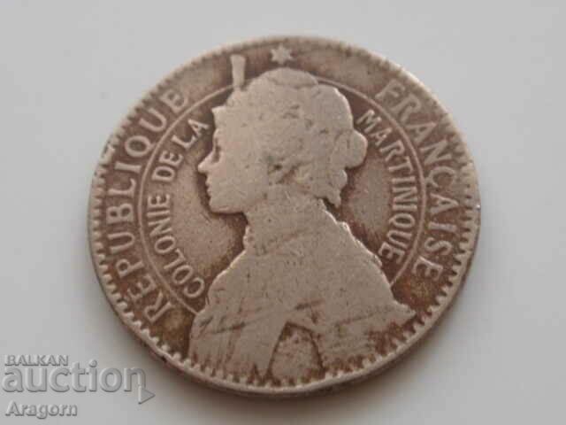 monedă rară Martinica 1 franc 1922; Martinica cu preț € 61.35 | 119.99 BGN monedă rară Martinica 1 franc 1922; Martinica cu preț € 61.35 | 119.99 BGN