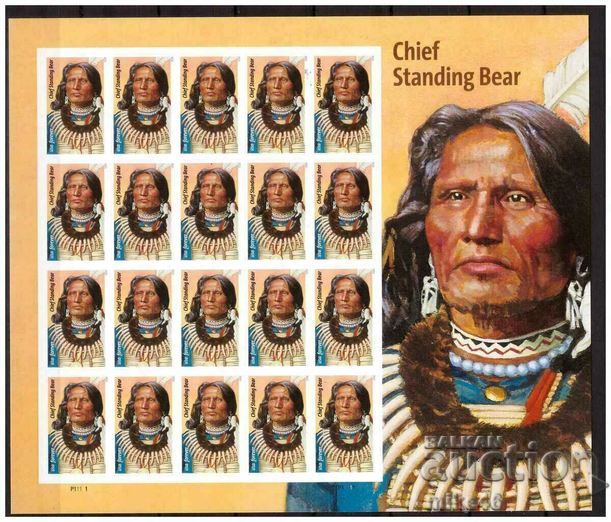 USA 2023 Chief Sitting Bear καθαρό σεντόνι