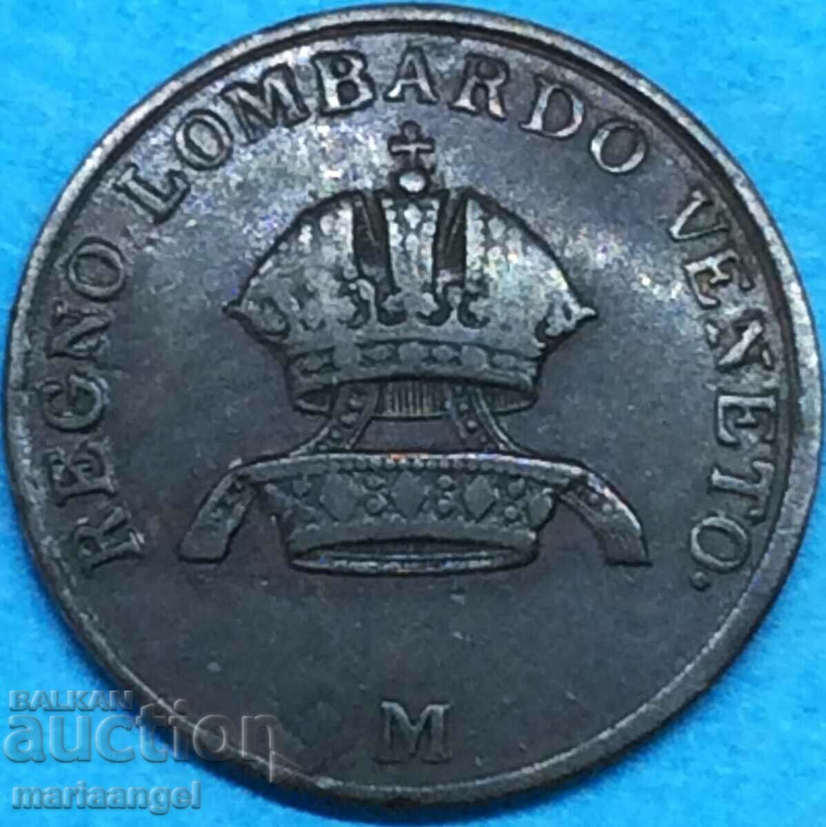 1 чентесимо 1849 М - Милан Италия Ломбардия-Венеция
