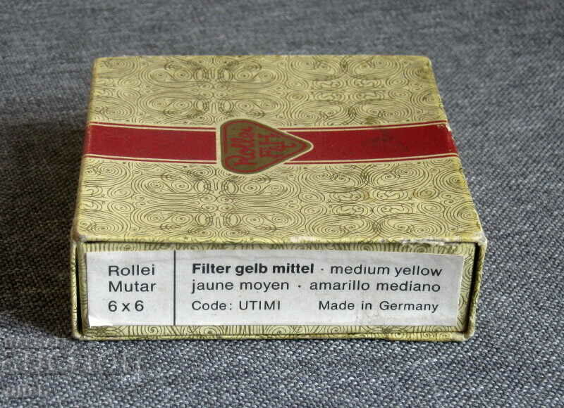 Auction old empty Rollei Mutar 6 X 6 film box Auction old empty Rollei Mutar 6 X 6 film box