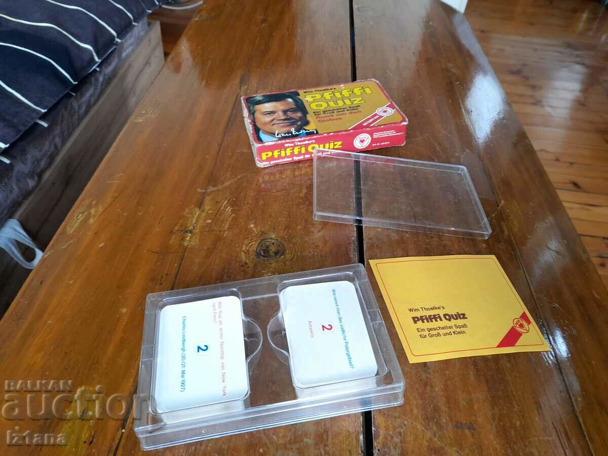 Delivery of Old game Pfiffi Quiz Delivery of Old game Pfiffi Quiz