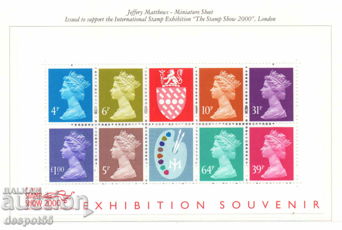 2000 Great Britain. Philatelic exhibition THE STAMP SHOW 2000