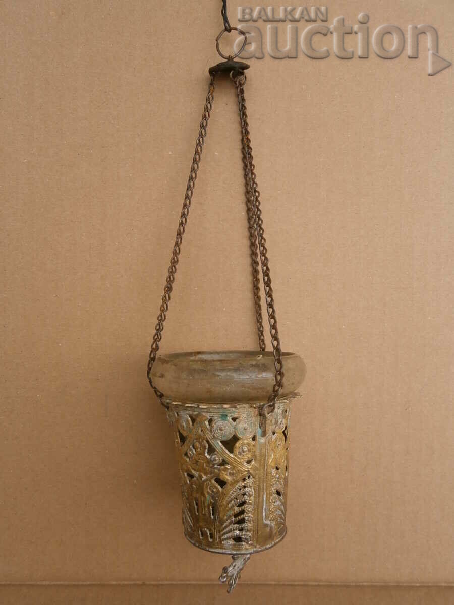 Old bronze sconce from a flickering home icon with price 55.00 BGN | € 28.12 Old bronze sconce from a flickering home icon with price 55.00 BGN | € 28.12