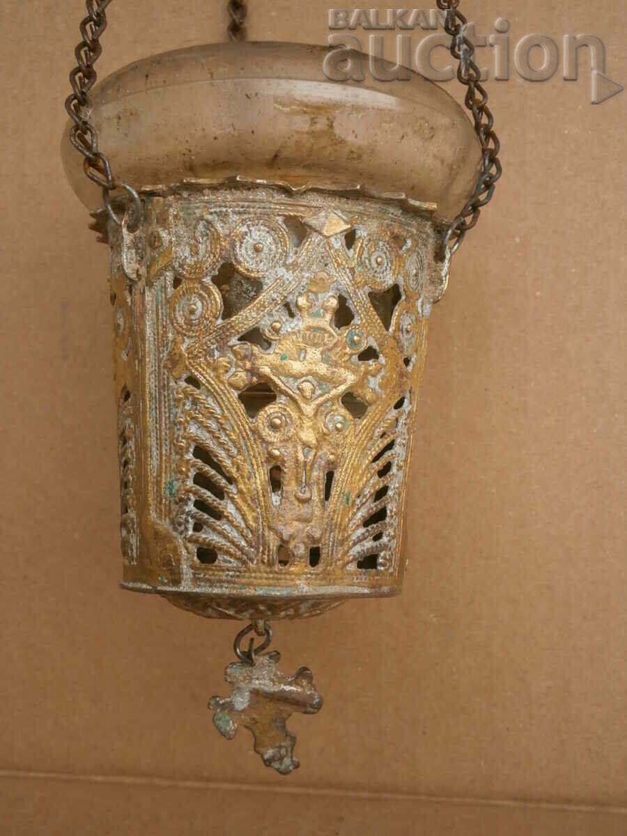 Auction Old bronze sconce from a flickering home icon Auction Old bronze sconce from a flickering home icon