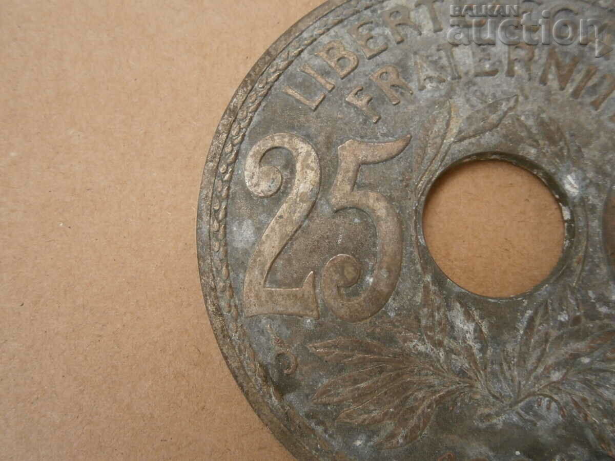 Παράδοση vintage διαφημιστική πλάκα νομίσματος 1924 Παράδοση vintage διαφημιστική πλάκα νομίσματος 1924