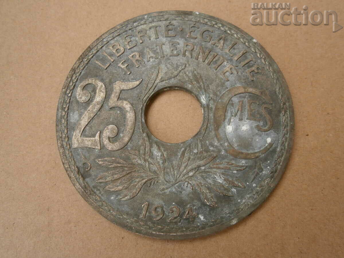 vintage διαφημιστική πλάκα νομίσματος 1924 - 6 vintage διαφημιστική πλάκα νομίσματος 1924 - 6