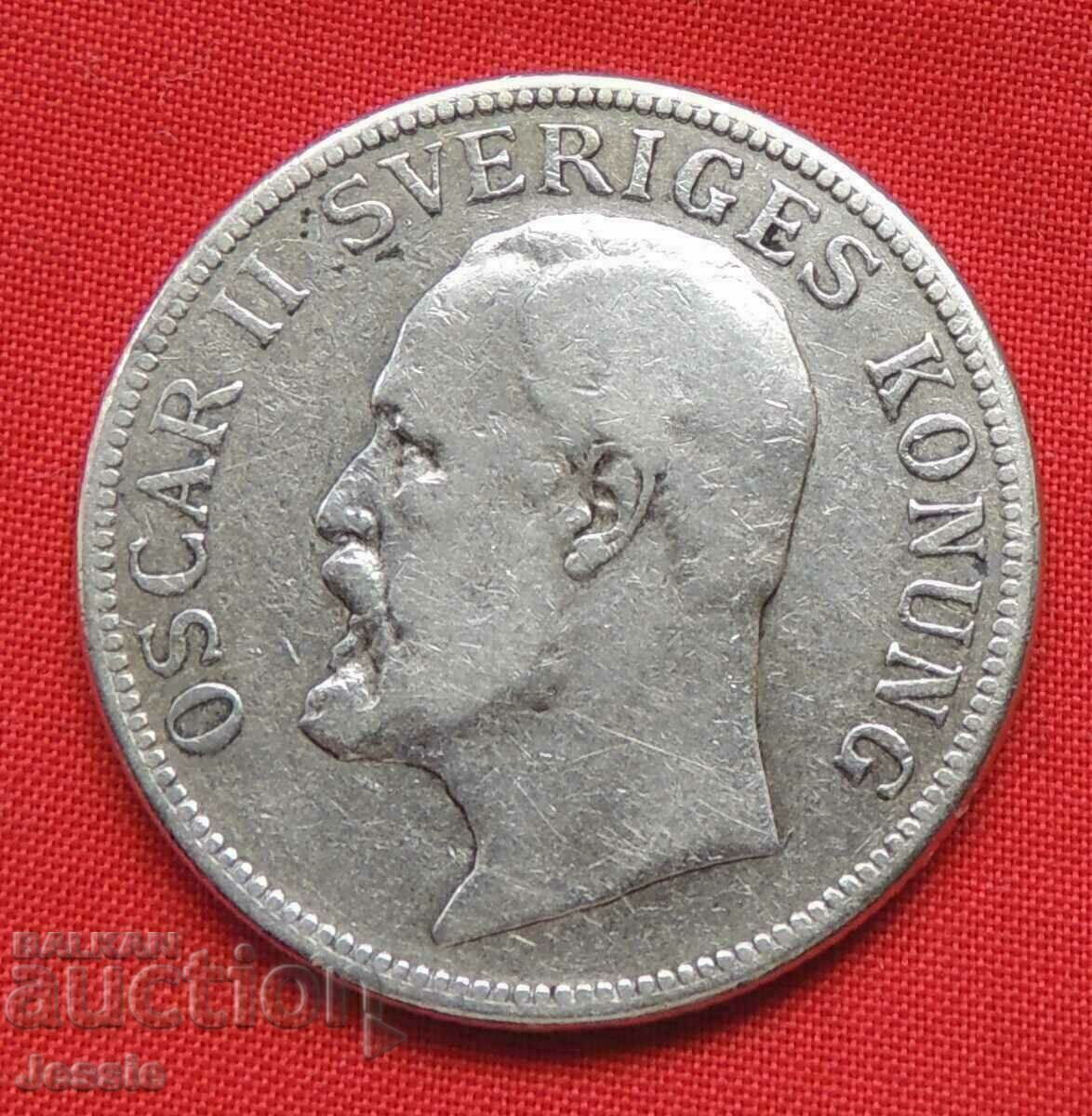 2 kroner 1907 EB Sweden Oscar II with price 63.91 BGN | € 32.68