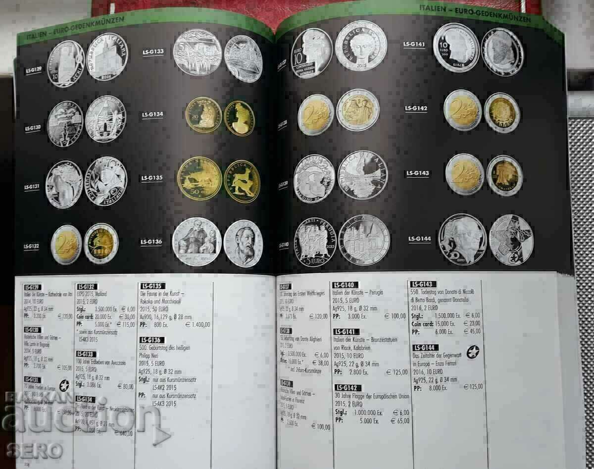Licitație Germania-Catalog pentru monede euro ediția 2018