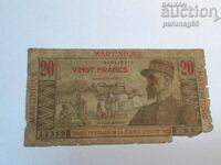 Μαρτινίκα 20 φράγκα 1947 (AU)