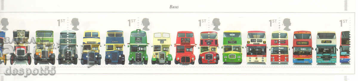 2001. Μεγάλη Βρετανία. Λεωφορεία. Λωρίδα.