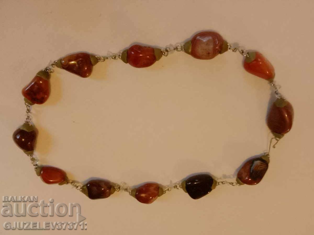 Παράδοση Γυναικείο κολιέ από αχάτη Παράδοση Γυναικείο κολιέ από αχάτη