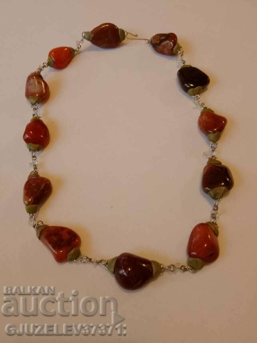 Women's agate necklace