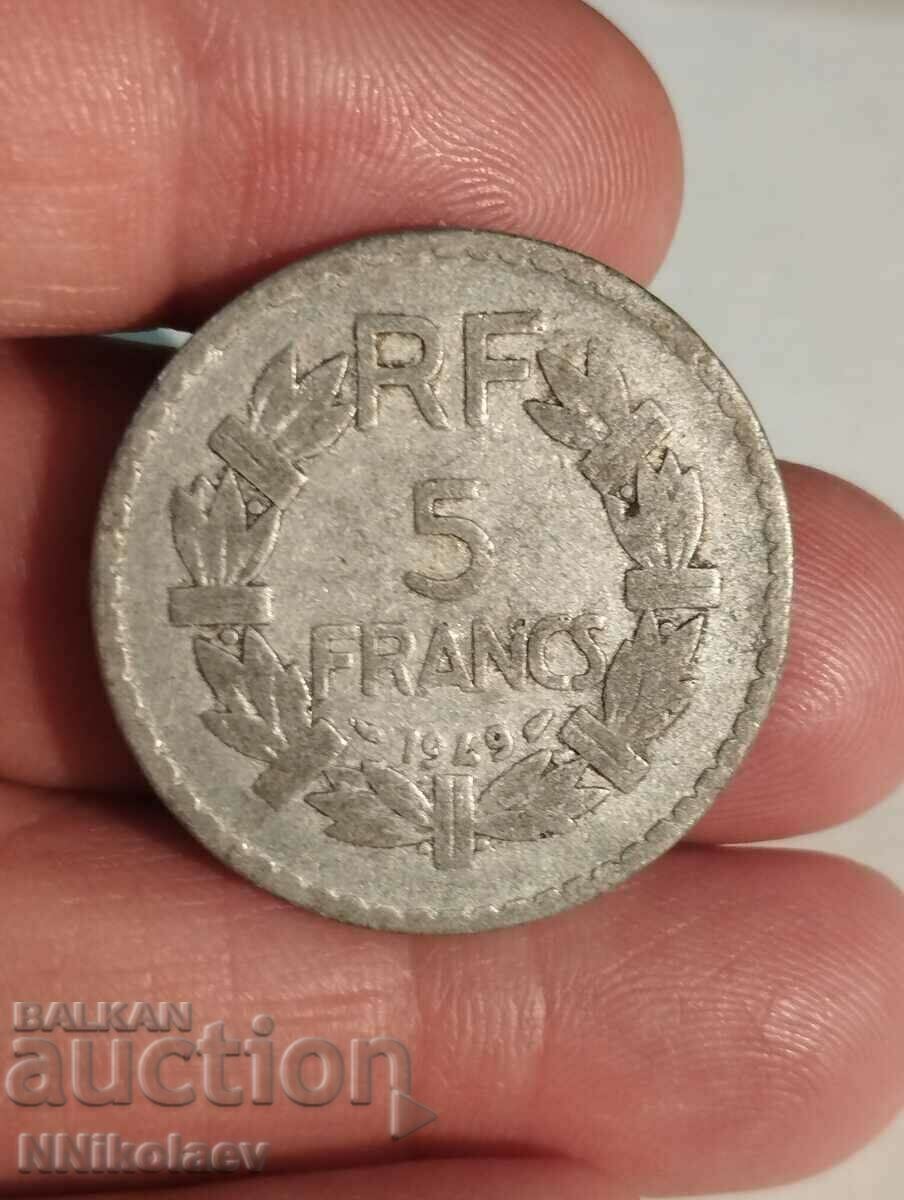 5 francs 1949 France