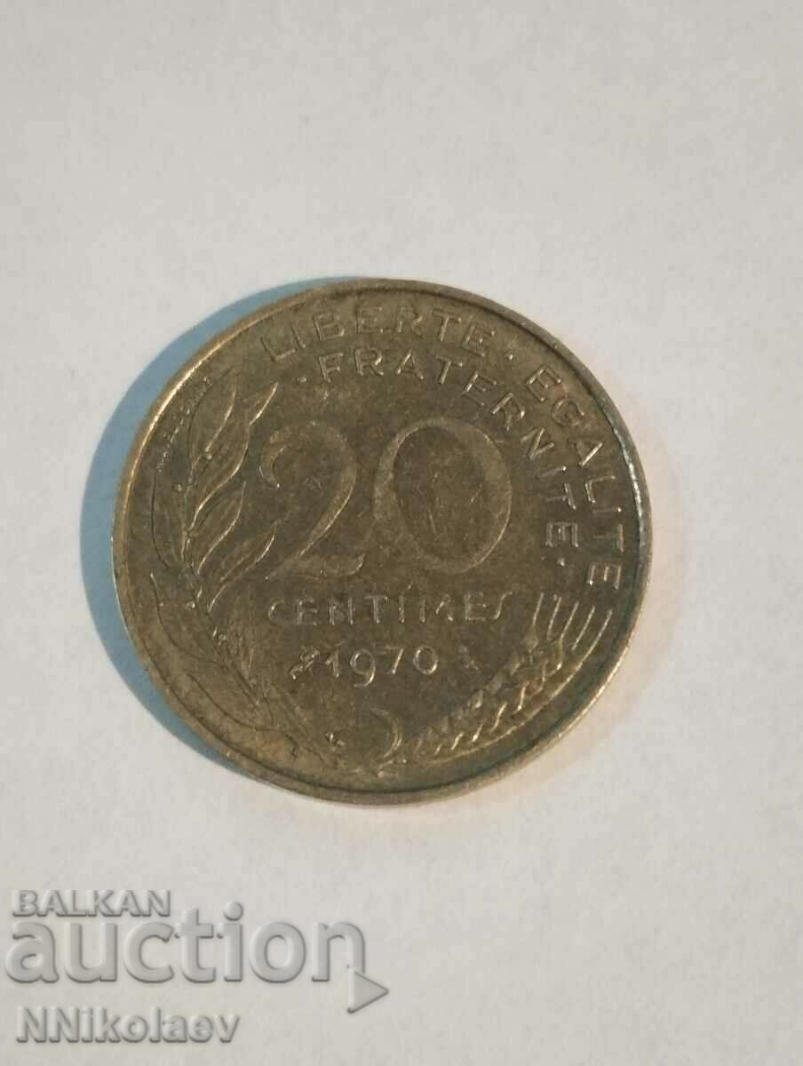 Livrarea 20 de cenți 1970 Franţa Livrarea 20 de cenți 1970 Franţa
