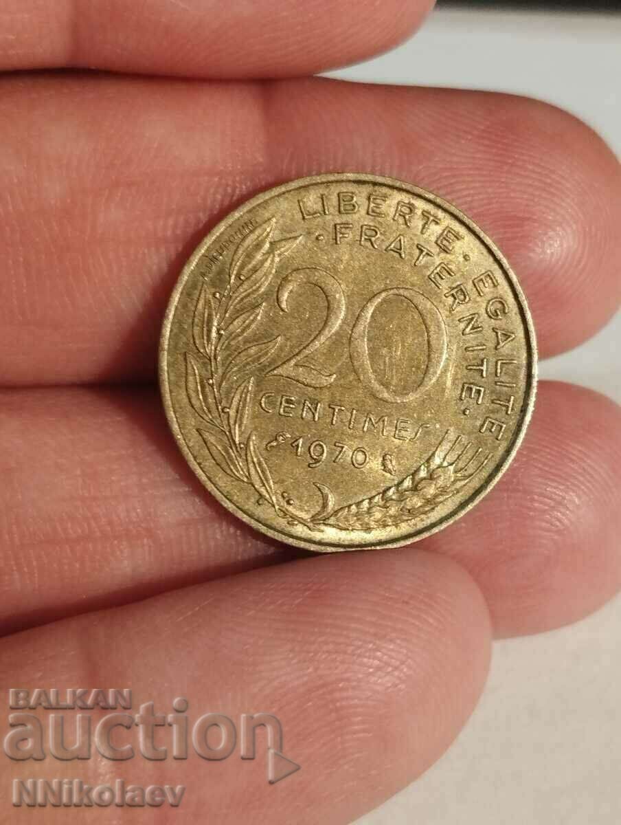 20 de cenți 1970 Franţa