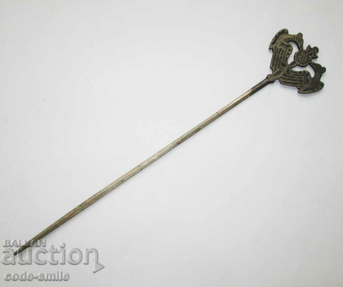 Rare old lady's jewelry hairpin skewer hair pin