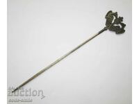 Rare old lady's jewelry hairpin skewer hair pin