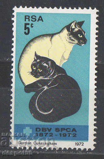 1972. Южна Африка. 100 г. Асоциация за защита на животните.