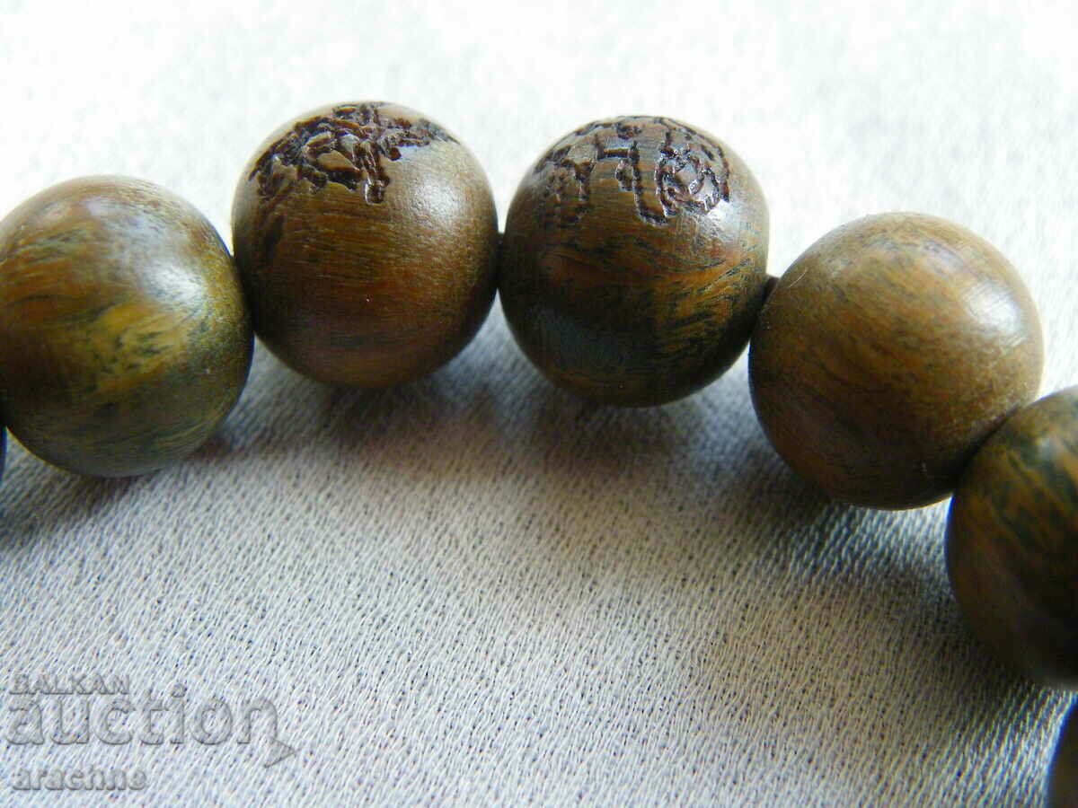 Βραχιόλι Βούδα για διαλογισμό από το σπάνιο και πολύτιμο ξυλόξυλο - 6