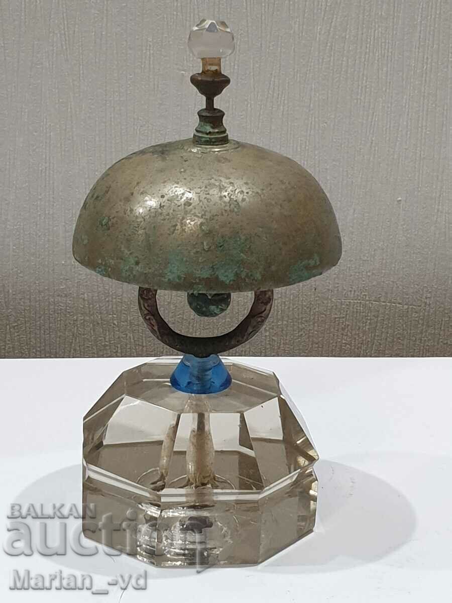 Old hotel bell with crystal base, 1920s with price 130.00 BGN | € 66.47