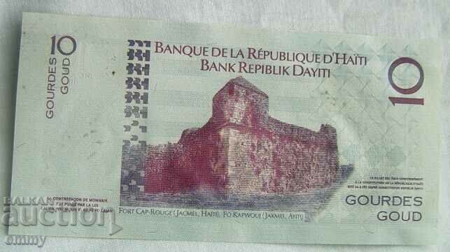 Banknote Haiti - 10 gourdes, 2004 with price 4.00 BGN | € 2.05 Banknote Haiti - 10 gourdes, 2004 with price 4.00 BGN | € 2.05