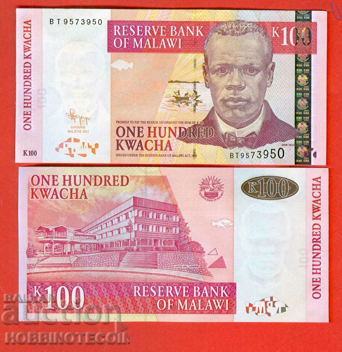 MALAWI MALAWI - 100 Kwacha - issue 2011 - NEW UNC MALAWI MALAWI - 100 Kwacha - issue 2011 - NEW UNC