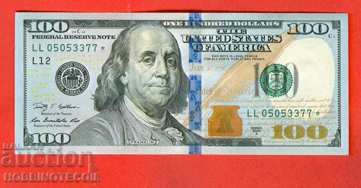 USA USA 100 $ - LL - issue - issue 2009 A - STAR NEW UNC