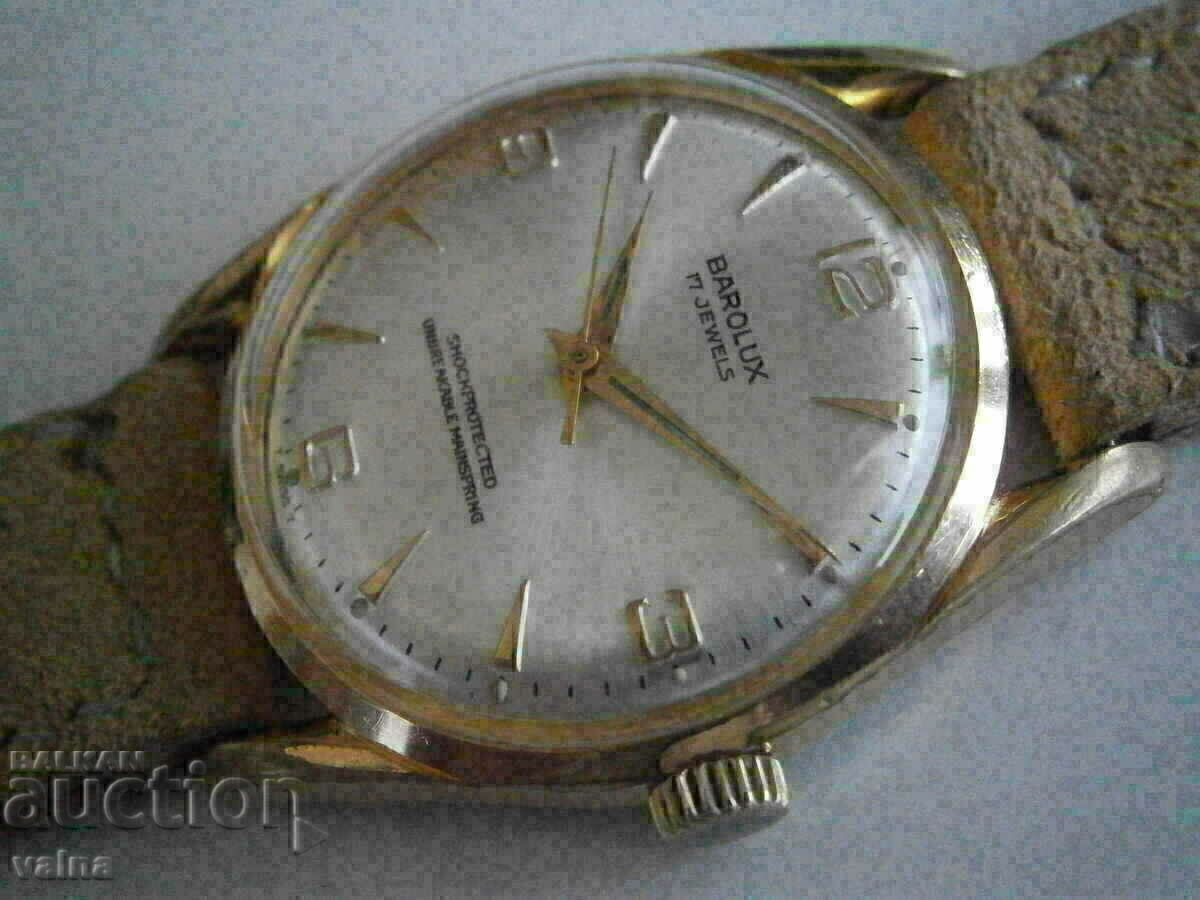 BAROLUX, cal FHF-ST 96, gold-plated case 10 micron. 35mm with price 110.00 BGN | € 56.24 BAROLUX, cal FHF-ST 96, gold-plated case 10 micron. 35mm with price 110.00 BGN | € 56.24