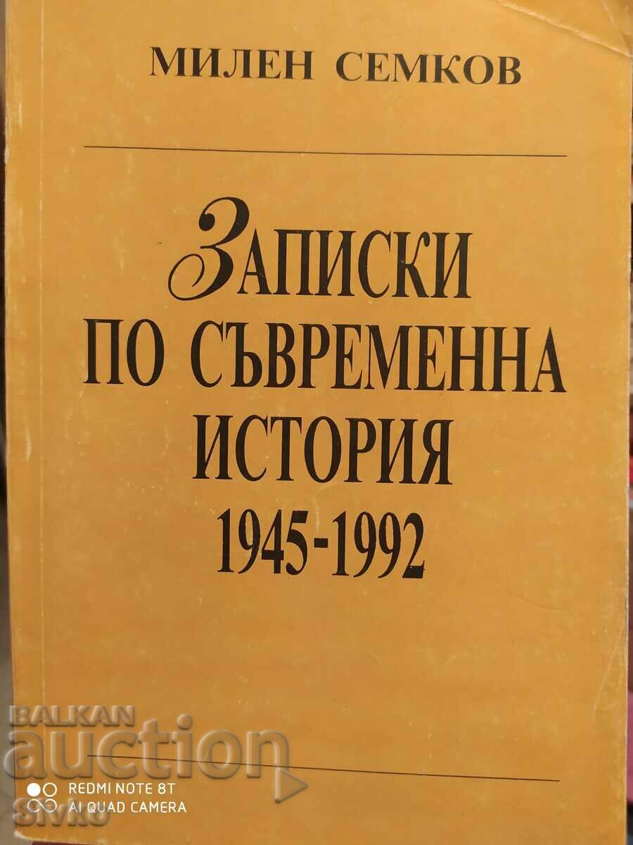 Notes on modern history, 1945 - 1992, Milen Semkov