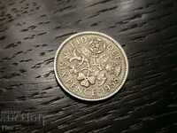 Монета - Великобритания - 6 пенса | 1958г.