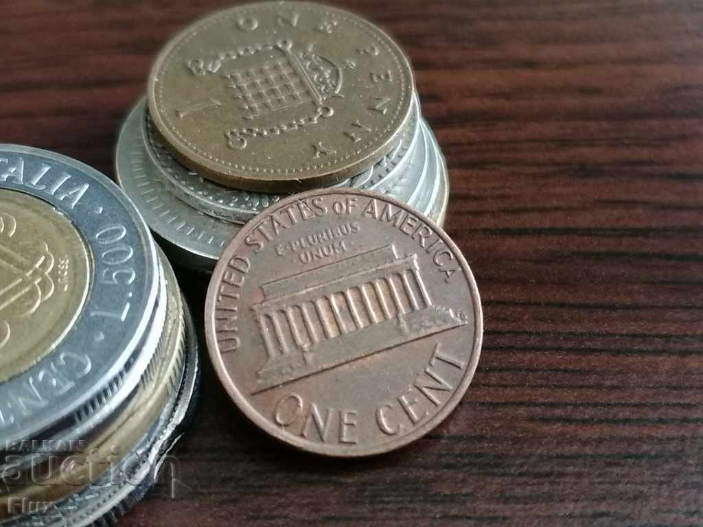 Монета - САЩ - 1 цент | 1982г.
