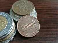 Монета - САЩ - 1 цент | 1982г.
