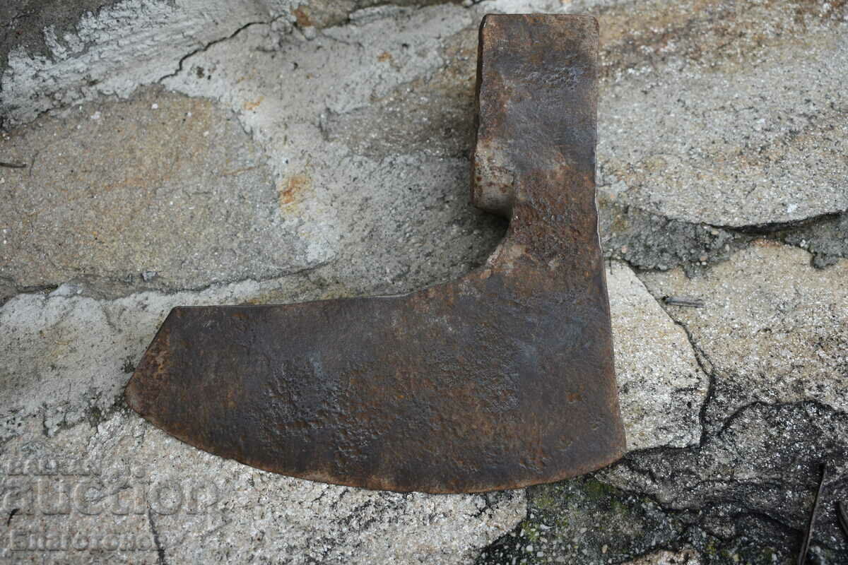 Old forged ax