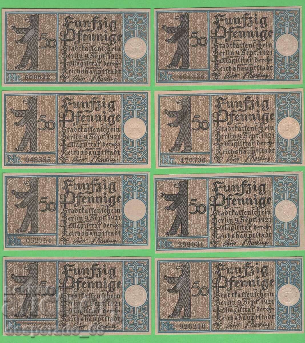 (¯` '• .¸NOTGELD (Berlin) 1921 UNC- -20 banknotes¸. •' ´¯) - 6 (¯` '• .¸NOTGELD (Berlin) 1921 UNC- -20 banknotes¸. •' ´¯) - 6