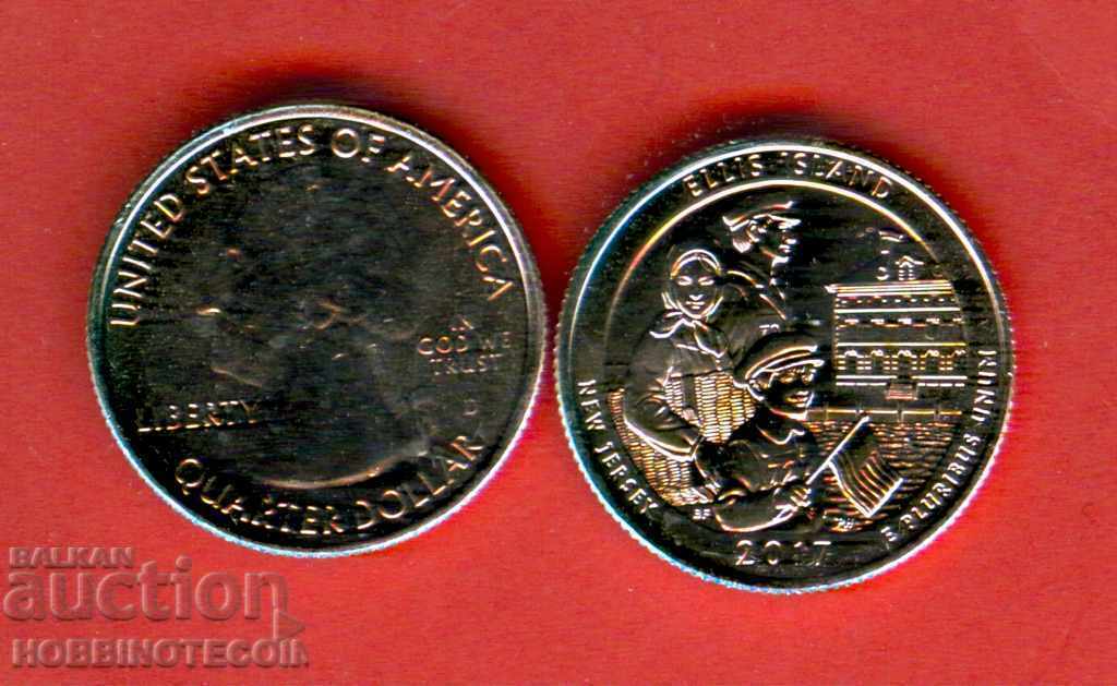 USA 25 cent issue 2017 - D Ellis Island UNC USA 25 cent issue 2017 - D Ellis Island UNC