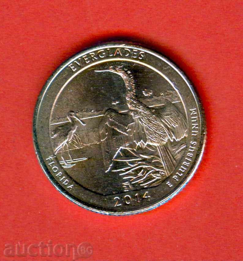 USA 25 cent issue 2014 P FLORIDA - BIRD NEW UNC USA 25 cent issue 2014 P FLORIDA - BIRD NEW UNC